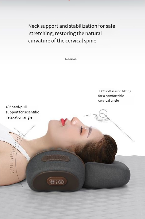 Heated Cervical Support Pillow for Neck and Spine Relief