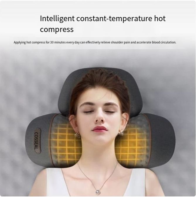 Heated Cervical Support Pillow for Neck and Spine Relief